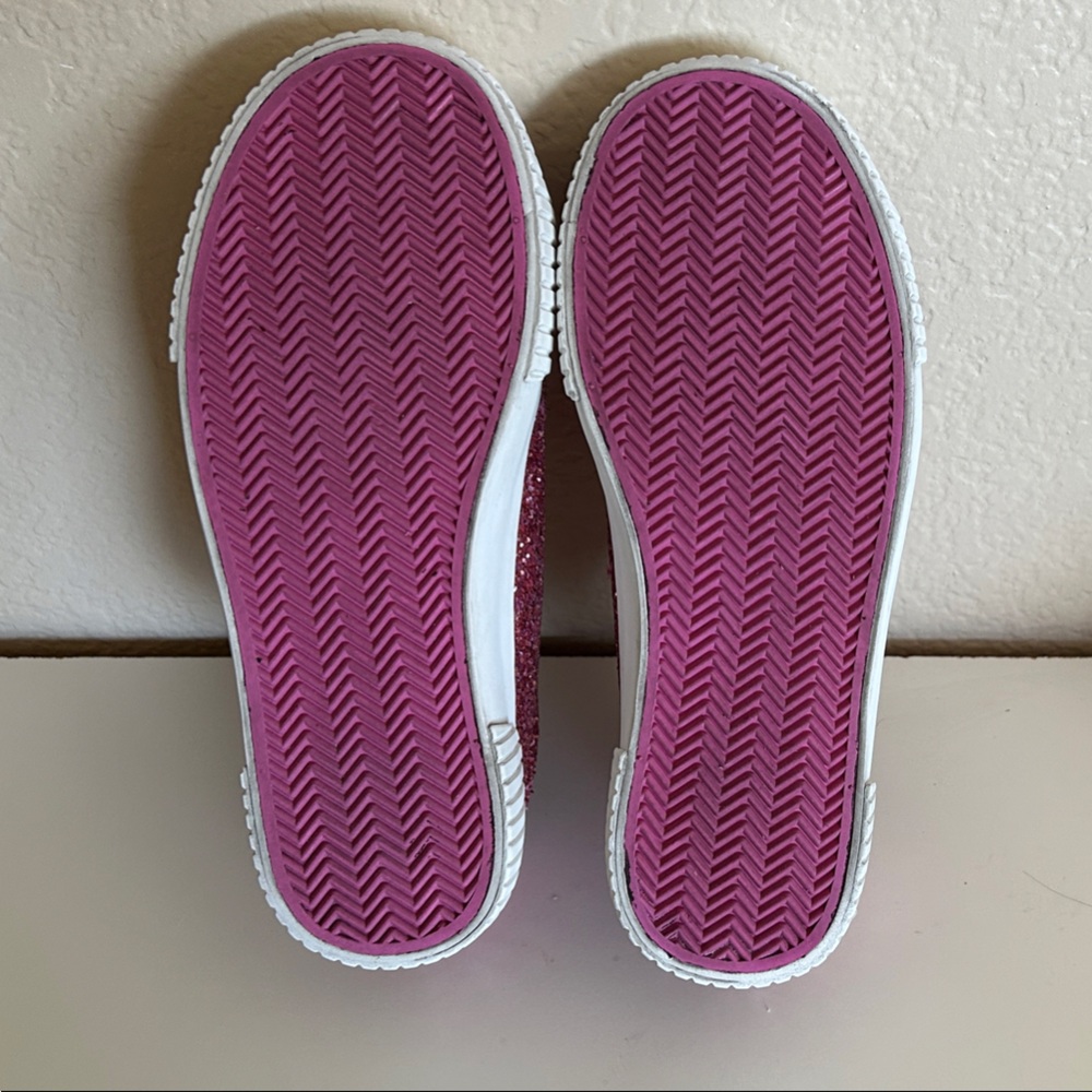 H&M Barbie Sparkling Pink Sneakers Size 13.5 Hook and Loop Closure - Picture 12 of 14